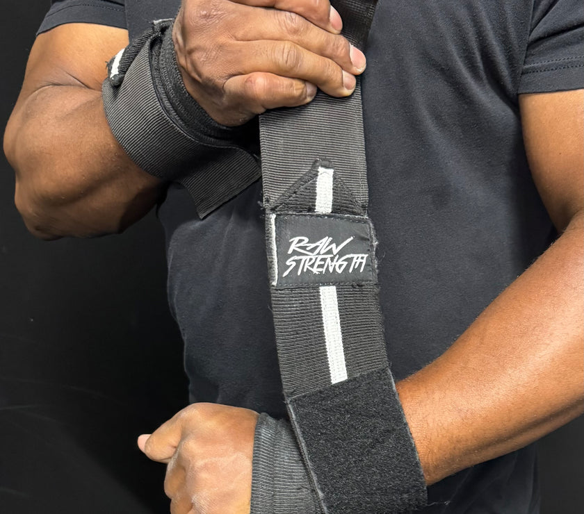 Stronger Than All Gripper Wrist Wraps - Raw Strength Apparel